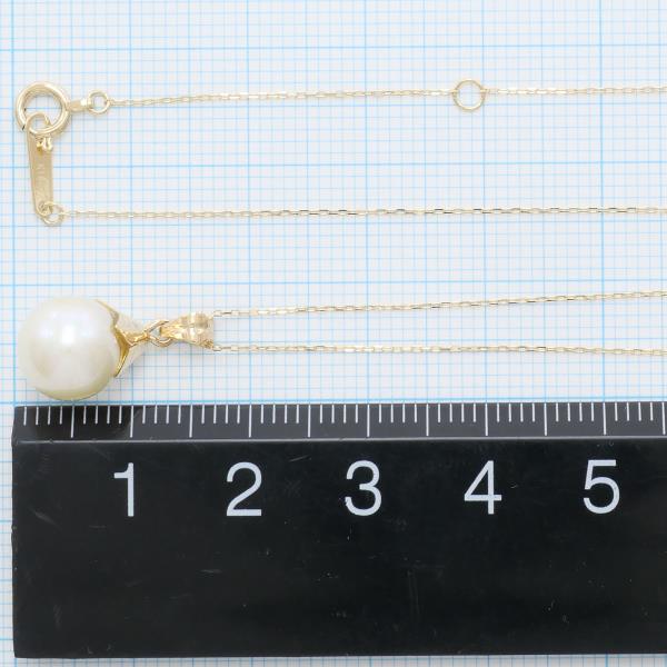 K18 Yellow Gold Pearl Necklace in Pristine Condition