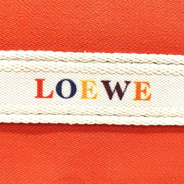 Loewe Canvas Logo Pouch for Women in Good Condition