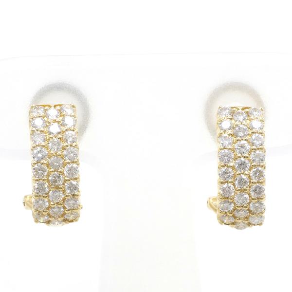 K18 Yellow Gold Diamond Earrings