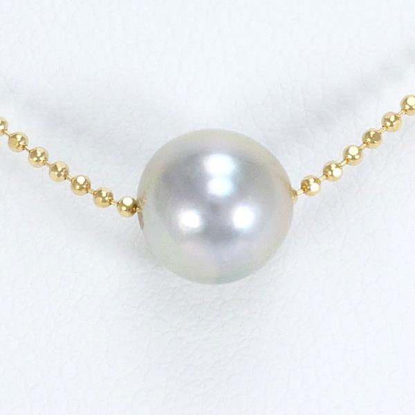 K18 Yellow Gold Pearl Necklace in Pristine Condition