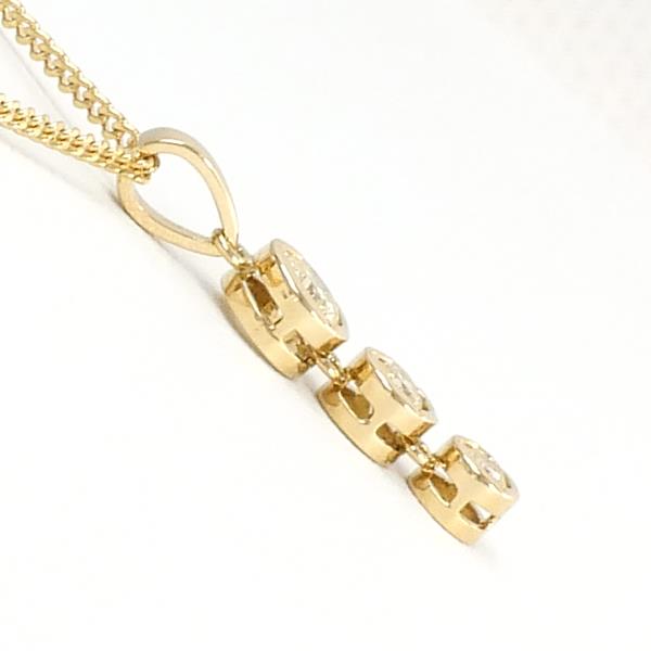 K18 Yellow Gold Necklace with Yellow Diamond 0.31, Approximate Total Weight 3.1g, Length 40cm