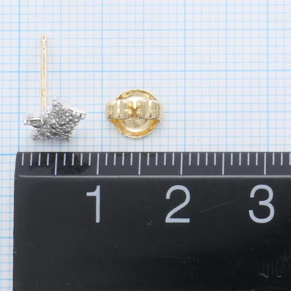 K14 Yellow Gold Zirconia Earrings in Excellent Condition