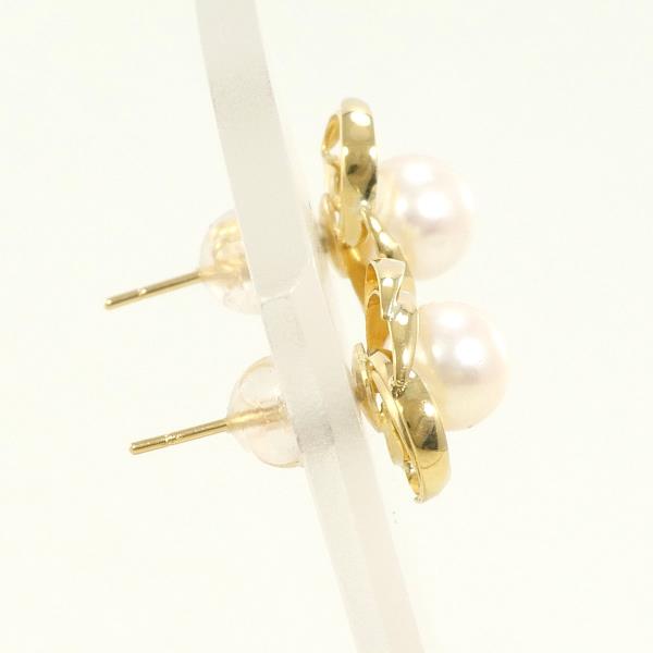 K18 Yellow Gold Pearl Earrings