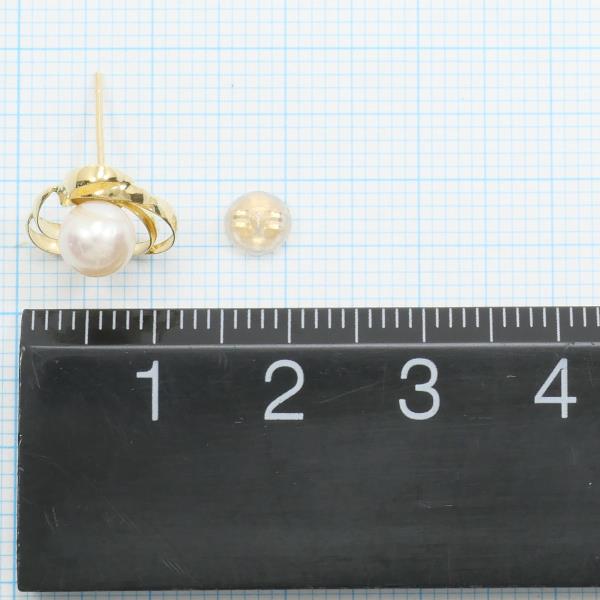 K18 Yellow Gold Pearl Earrings