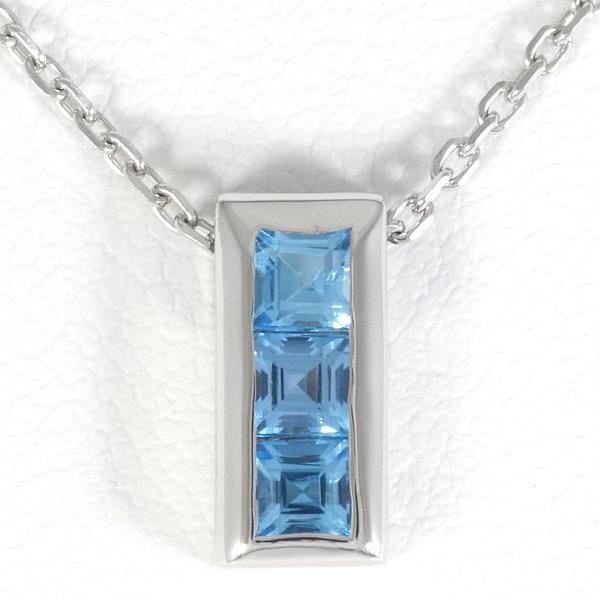 K9 White Gold Topaz Necklace