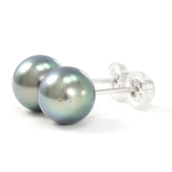 K14 White Gold Pearl Earrings 1.8g in Great Condition