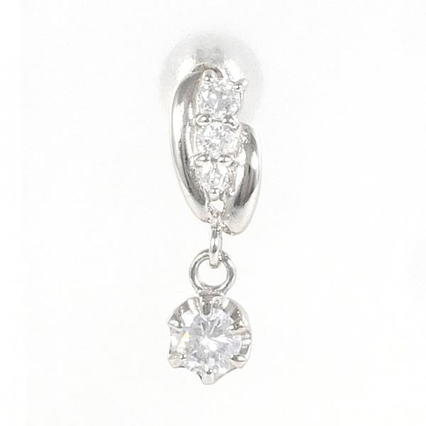 PT900 Platinum Diamond Earring 0.20ct in Great Condition