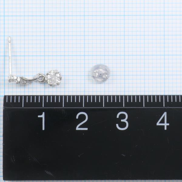 PT900 Platinum Diamond Earring 0.20ct in Great Condition