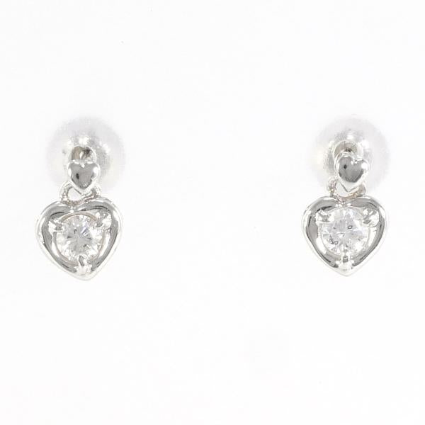 Platinum Diamond Earrings PT1000 in Excellent Condition