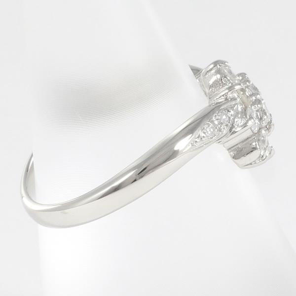 Platinum PT900 Diamond Ring, Size 11, 0.50ct Diamond, Approximate Total Weight 4.5g, Ladies' Silver Jewelry