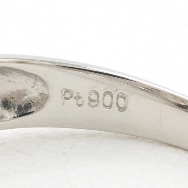 Platinum PT900 Ring (Size 12) with Diamond (0.50ct), Total Weight Approx. 4.1g - Ladies Pre-owned Jewelry in Excellent Condition