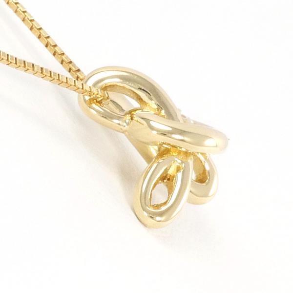 Classic Diamond Necklace - K18 Yellow Gold, Diamond 0.04ct, Total Weight approx. 3.5g, Length approx. 39cm