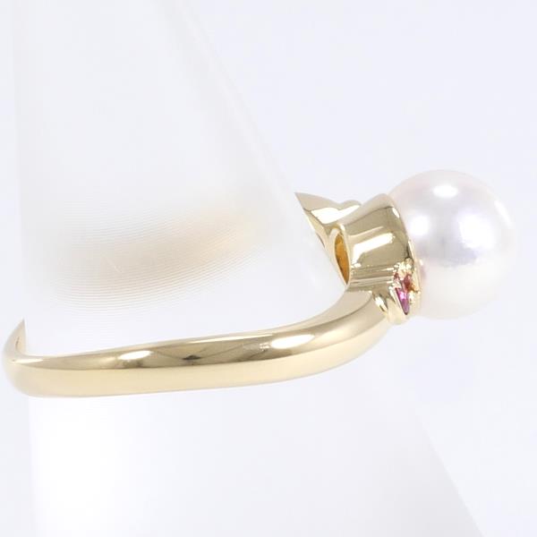 [LuxUness] 18K Faux Pearl Ring Metal Ring in Excellent condition