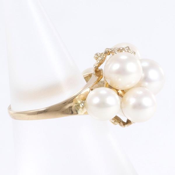 K14 Yellow Gold Ring with Pearl Approximately 5-6.5mm, Size 7.5, Total Weight Approximately 5.0g