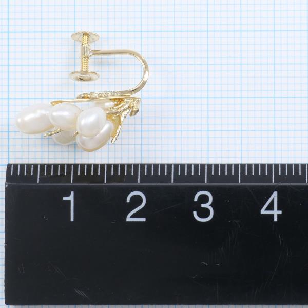 K18 Yellow Gold Pearl Earrings