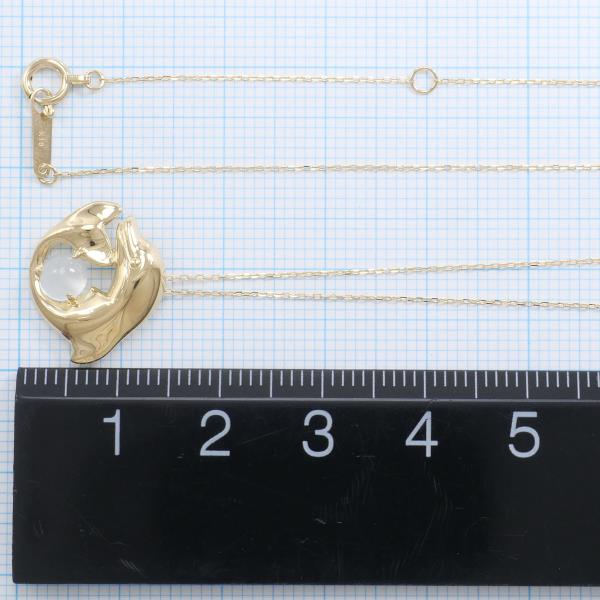 K18 Yellow Gold Moonstone Necklace in Pristine Condition