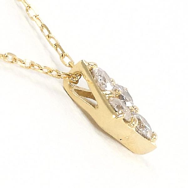 K18 Yellow Gold Diamond Necklace 0.10ct in Excellent Condition