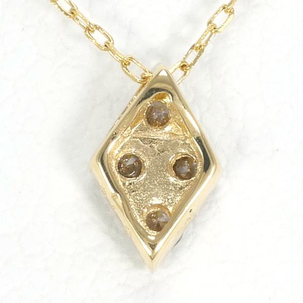 K18 Yellow Gold Diamond Necklace 0.10ct in Excellent Condition