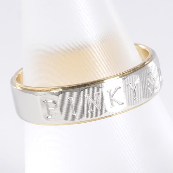 PT900 & K18YG Ring from Pinky&Dianne, Size 11, Total Weight Approximately 4.0g