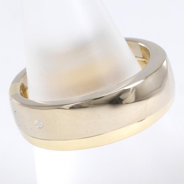 RUGIADA 10.4g K18 Yellow & White Gold Ring, Size 13 Women's Jewelry