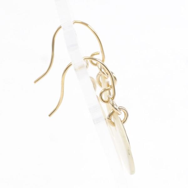 K10YG Yellow Gold Shell Earrings