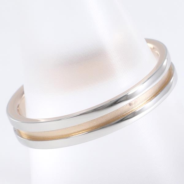 Nina Ricci PT900 K18PG Diamond Ring, 15 Size, 4.4g Total Weight