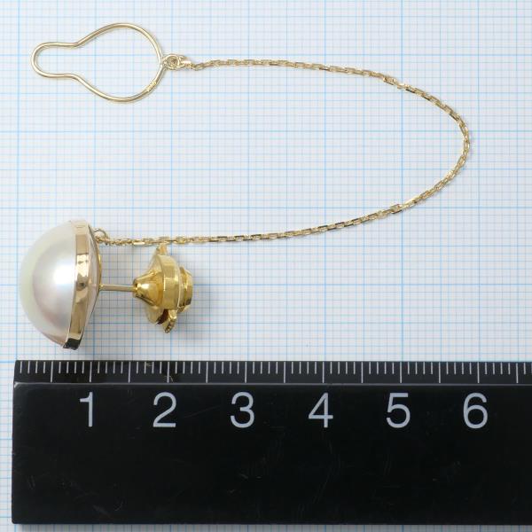 K18 Yellow Gold Pearl Pin Brooch in Pristine Condition