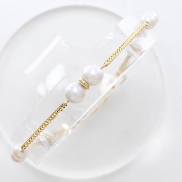 K18 Yellow Gold Pearl Bracelet