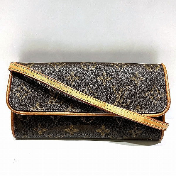 Louis Vuitton Monogram Pochette Twin PM Shoulder Bag M51854 in Good Condition