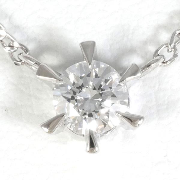 PT850 Platinum Diamond Necklace 0.19ct in Excellent Condition