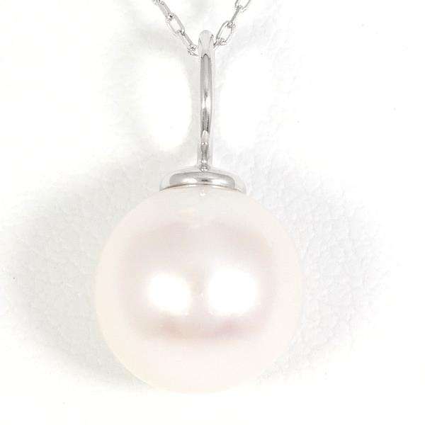 K18 White Gold Pearl Necklace in Pristine Condition