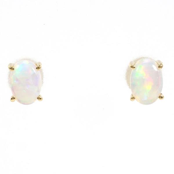 K18 Yellow Gold Opal Earrings in Excellent Condition