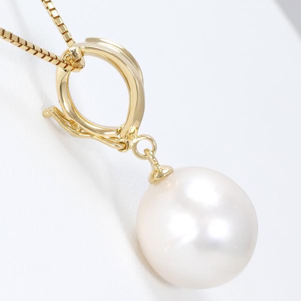 K18 Yellow Gold Pearl Necklace in Pristine Condition