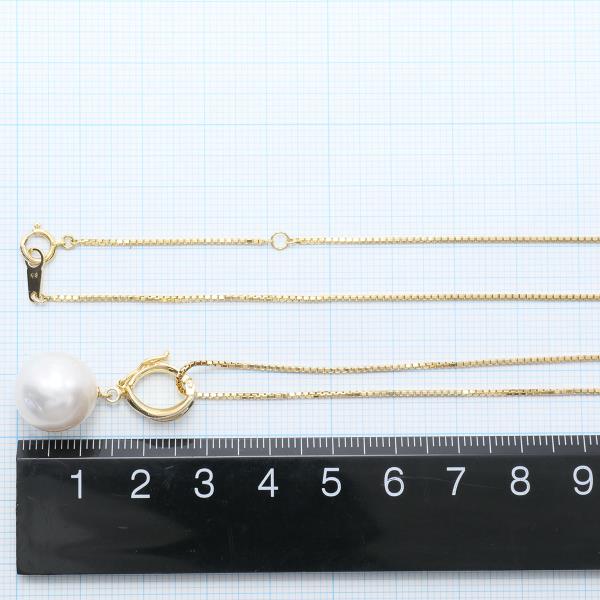 K18 Yellow Gold Pearl Necklace in Pristine Condition