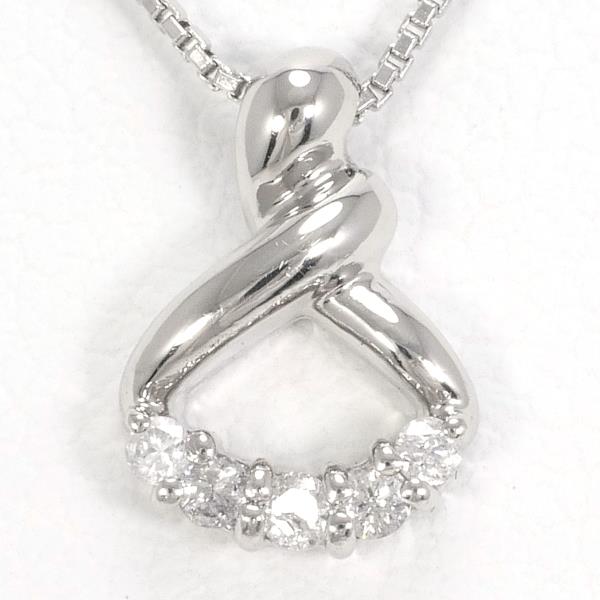 Take Up PT850 Platinum Diamond Necklace in Pristine Condition