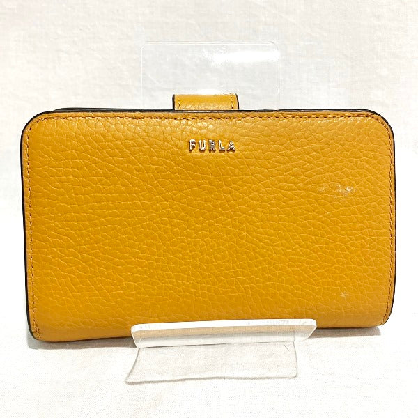 Furla Yellow Leather Bifold Wallet in Great Condition