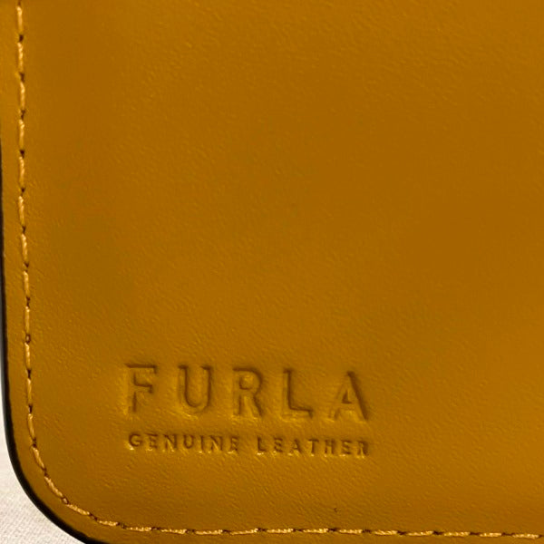 Furla Yellow Leather Bifold Wallet in Great Condition