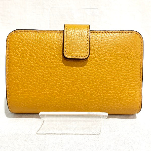 Furla Yellow Leather Bifold Wallet in Great Condition