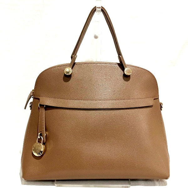 Furla Brown Leather Handbag in Good Condition