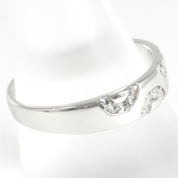 PT900 Platinum Diamond Ring 17.5