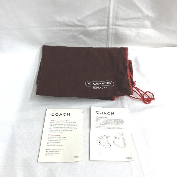 Coach Signature Canvas Leather Shoulder Bag 10403 in Good Condition