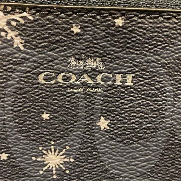 Coach Signature PVC Leather Pouch C1862 in Great Condition