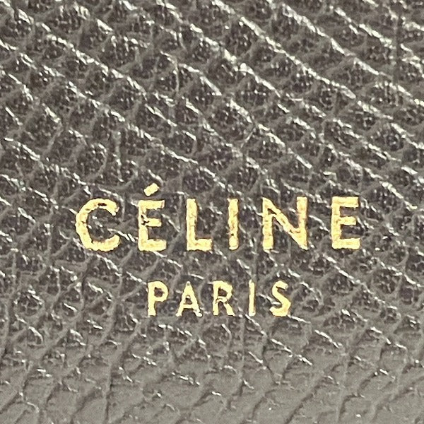 Celine Bicolor Medium Strap Leather Wallet in Good Condition