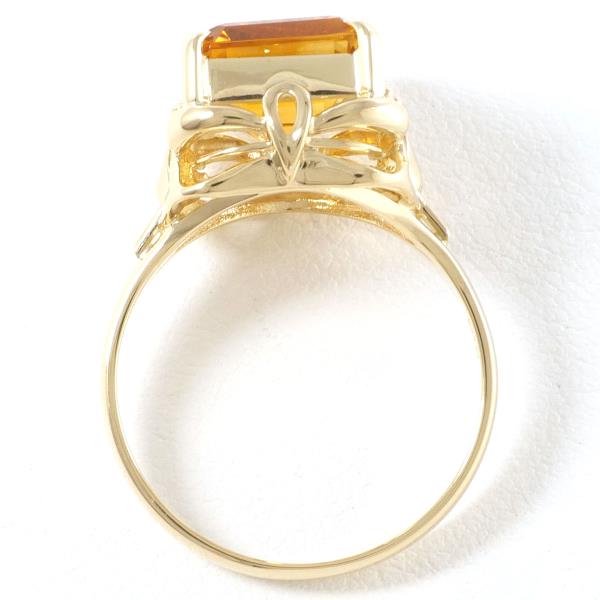 K18 18kt Yellow Gold Ring with Citrine, Size 12, Ladies, Weight approximately 4.5g in Excellent Condition