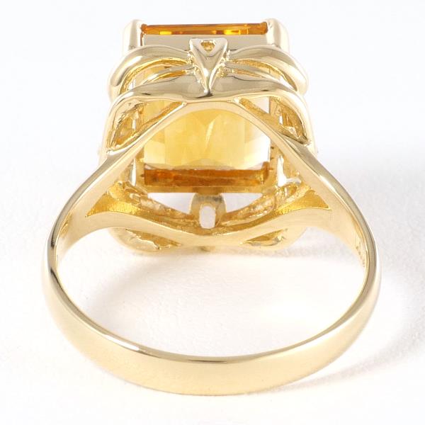 K18 18kt Yellow Gold Ring with Citrine, Size 12, Ladies, Weight approximately 4.5g in Excellent Condition