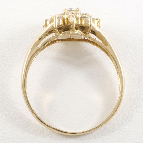 Ladies' 18K Yellow Gold Diamond Ring, Size 13, 0.40ct Diamond