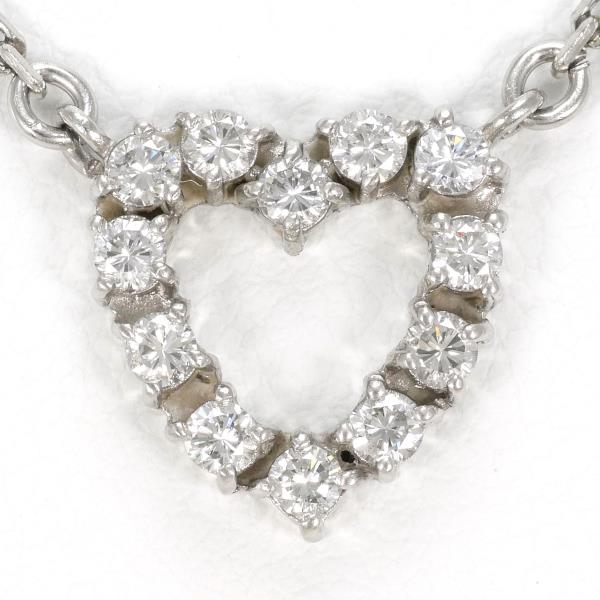 Platinum Diamond Necklace Pm850 PT850 0.55ct in Excellent Condition