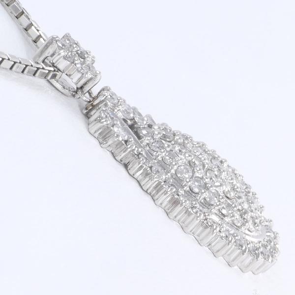 PT900 PT850 Platinum Diamond Necklace in Excellent Condition