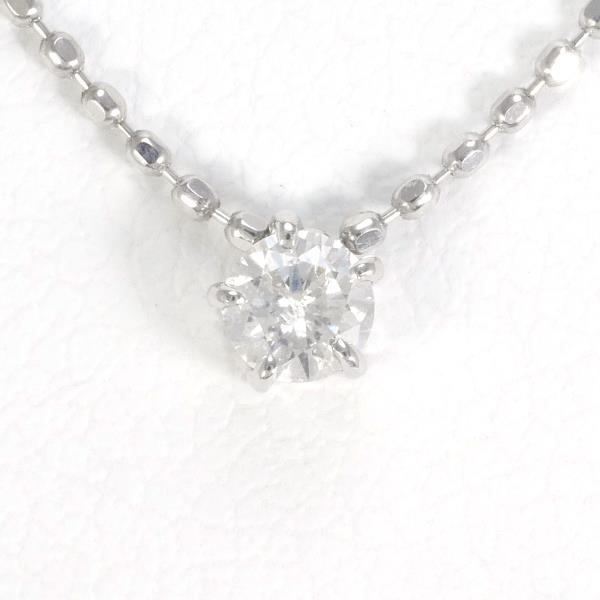 K14 White Gold Diamond Necklace in Excellent Condition