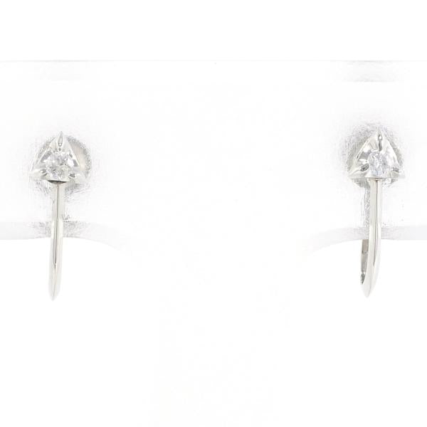 PT900 Platinum Diamond Earrings in Excellent Condition